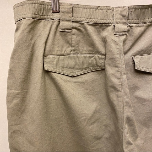 Abercrombie XL Cargo Relaxed Jogger Pants Women’s Tan Beige Cotton Lyocell - Picture 8 of 12